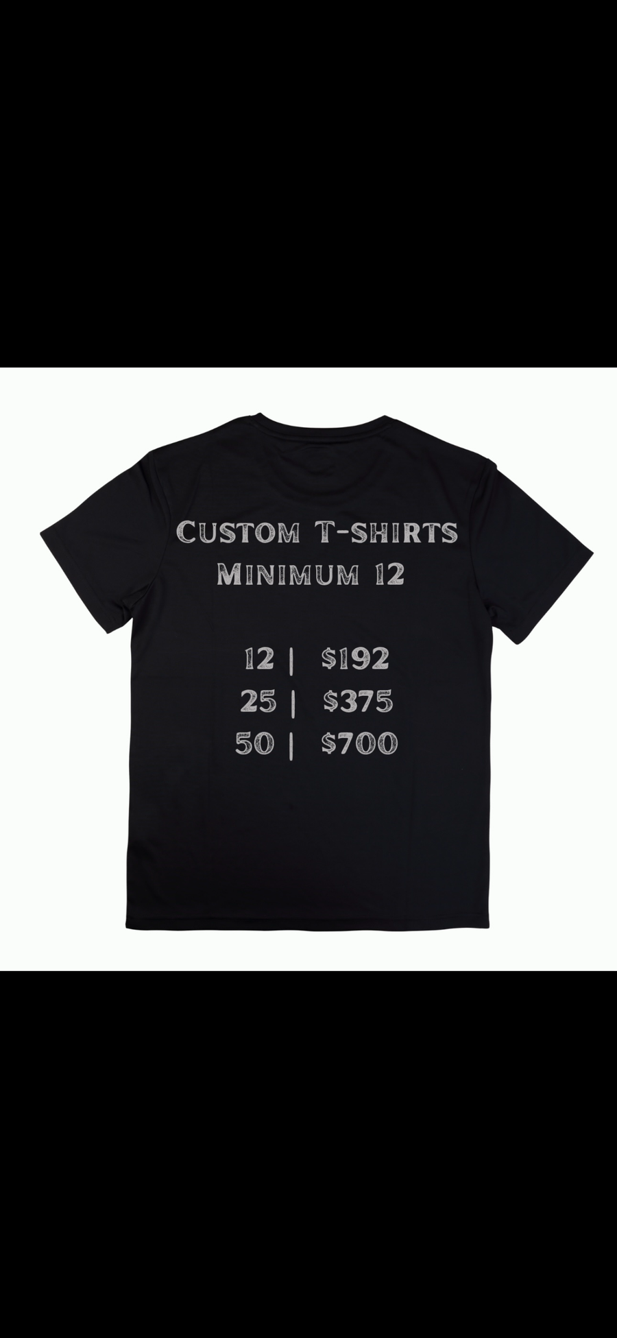 T-Shirt Package (bulk order)